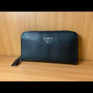 Prada Large Saffiano Leather Wallet